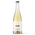 Bottle of DUJU non-alcoholic sparkling wine on a white background